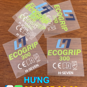 nhãn ép nhiệt găng tay