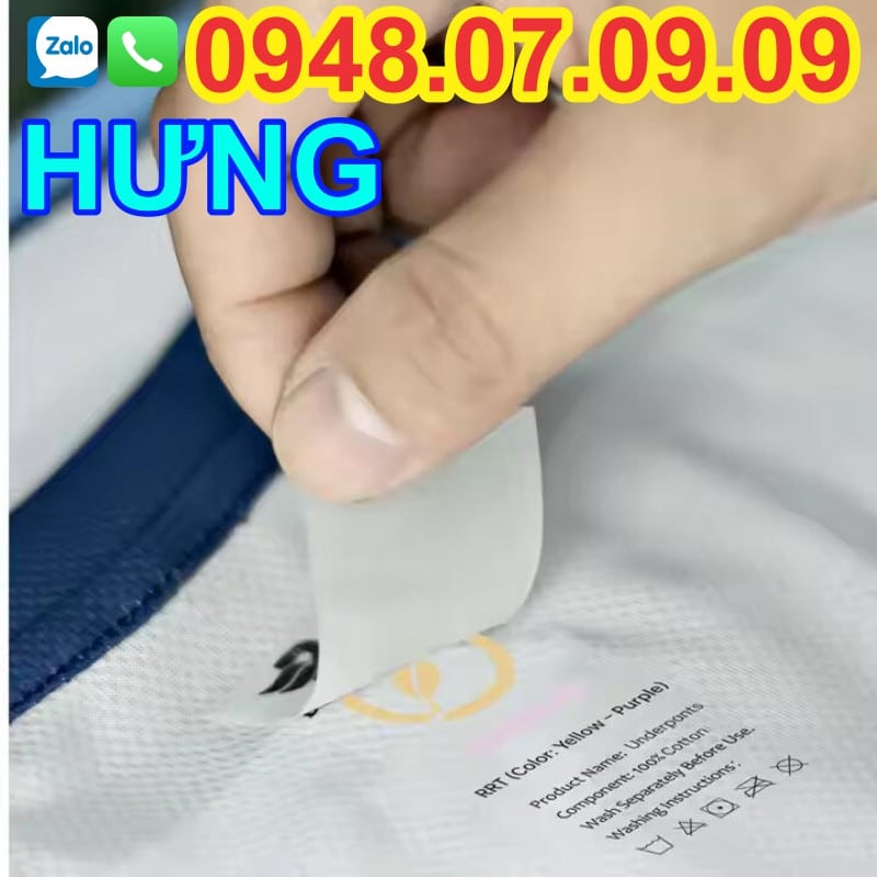 ✅ IN MÁC ÁO ⭐️ NHÃN ÉP NHIỆT QUẦN ÁO CHẤT LƯỢNG CAO 💖 8 In mác áo 01