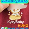 ⭐️✅【 NHÃN ÉP NHIỆT QUẦN ÁO 】⭐️✅ HƯNG THANH ⭐️⭐️⭐️ 1 nhãn ép quần áo