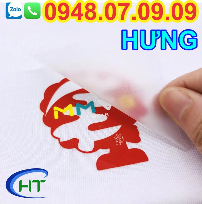 nhãn in ép nhiệt quần áo