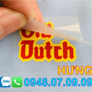 tem in ép chuyển nhiệt quần áo