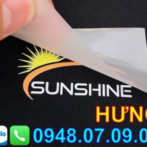 tem ép chuyển nhiệt quần áo