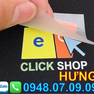 tem ép chuyển nhiệt quần áo Hưng Thanh