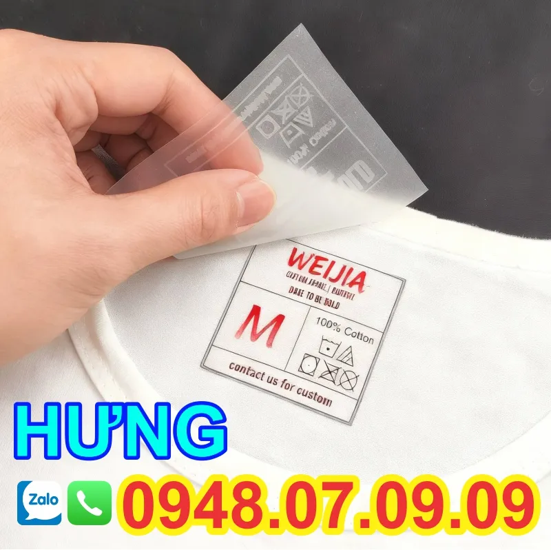 nhãn ép nhiệt chất lượng tốt