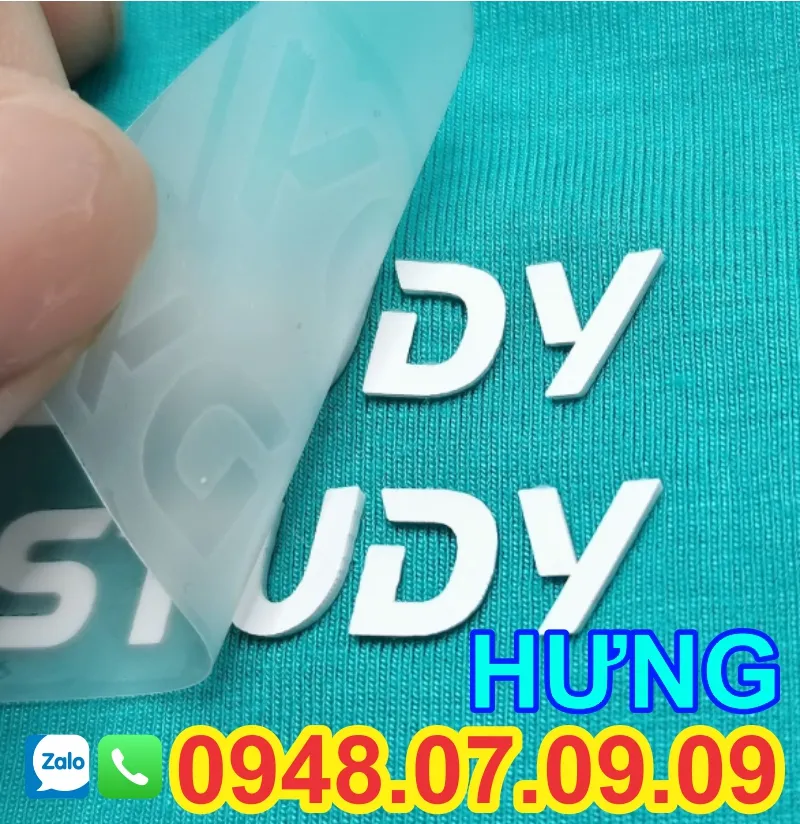 nhãn ép nhiệt quần áo